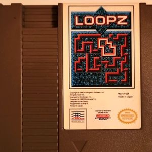 Original 1985 Nintendo Game Loopz Cleaned & Tested